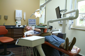 Patient beim Zahnarzt