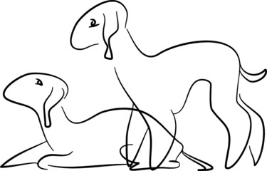 Bedlington Terriers