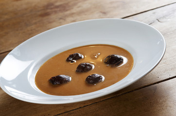 Traditional plum soup