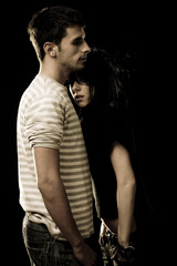 Love fashionable couple