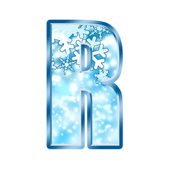 Winter Alphabet Letter R