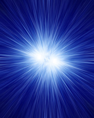 star light on a dark blue background