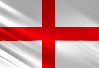 Obraz premium English flag waving in the wind