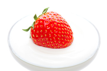 strawberry in sour cream