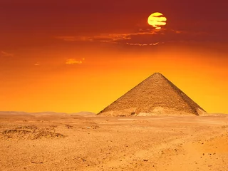 Foto op Plexiglas Great pyramid of Dashur (Red pyramid) © Jose Ignacio Soto
