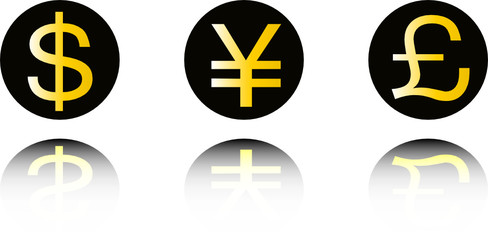 money symbol set