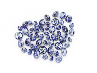 isolated diamond heart