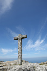 cross on top of the mountain