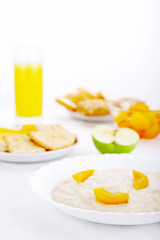 Still-life of healthy products for a breakfast