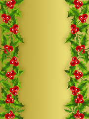Golden Christmas frame # 2