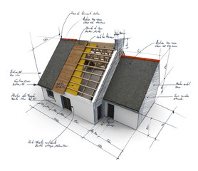 3D rendering of a house 4