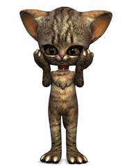 Obraz premium Little Kitty-3D Figur