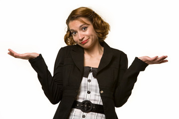 Obraz premium business woman with a sad resigned expression