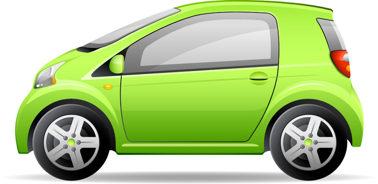 Petite voiture verte