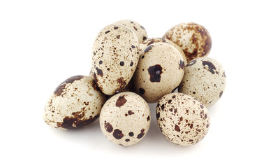 Pila de huevos de codorniz