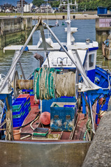 Fototapeta na wymiar stylizowane trawler