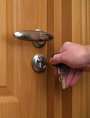 Hand with the key