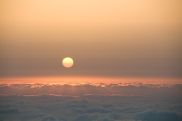 Coucher de soleil sur la Méditérannée au Liban