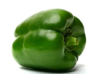 colored paprica isolated on white background