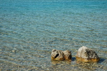 Isolated Rocks on the Water