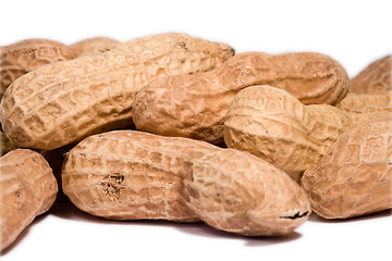 closeup of a lot of peanuts