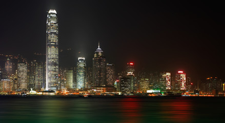 Fototapeta na wymiar Hong Kong Island at night