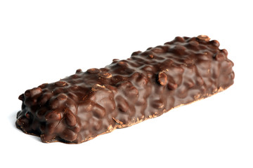 isolated chocolate bar on a white background