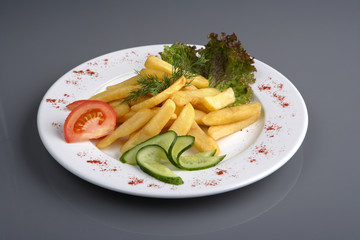 Potato with vegetables