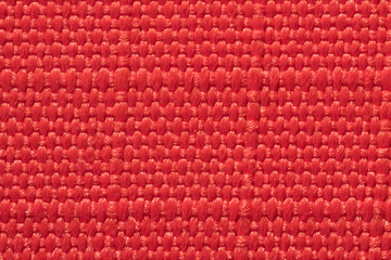closeup of red fabric texture