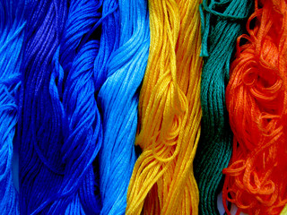 colored threads