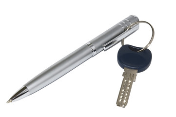 Key with pen