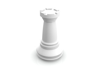 white rook. 3D