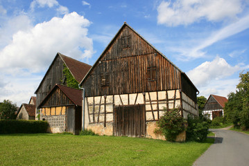 Fototapeta na wymiar Typical old houses on Germany