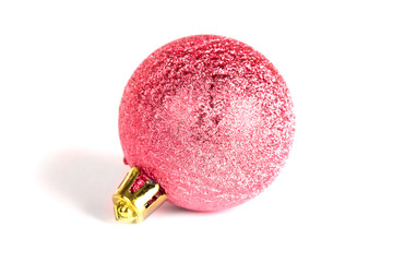 Christmas decoration isolated on the tree. New year. Xmas.