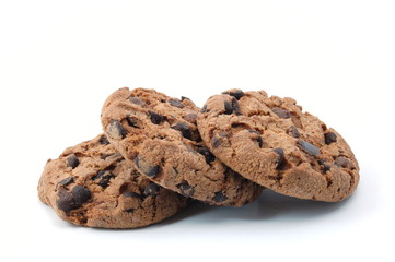 sweet cookies isolated on a white background