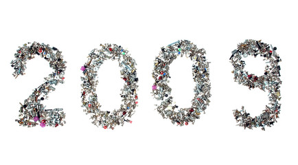 Figures from bolts, nuts, screws