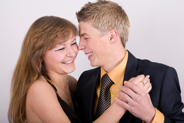 An image of smilling man and woman
