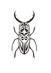Tribal rhinoceros beetle