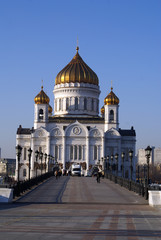 Fototapeta na wymiar Crist Savior cathedral in Moscow, Russia