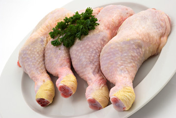 Raw chicken thighs