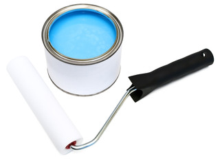White parlon roller and blue color