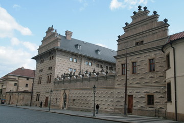 Fototapeta na wymiar Architecture dans Prague Praha