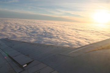 Fototapeta na wymiar View from an aircraft