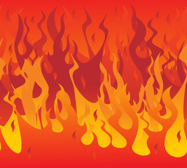 Fire seamless. Vector illustration