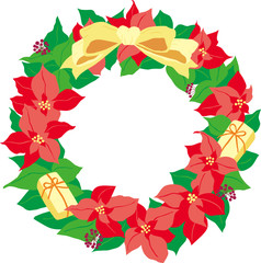 poinsettia wreath