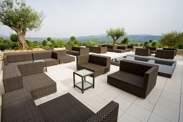 Mobilier extérieur contemporain