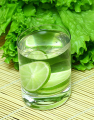 Vitamin cocktail in a glass