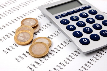 money on business numbers showing success and economic growth