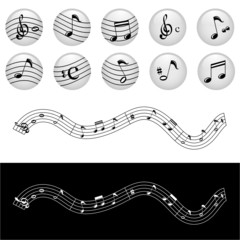 music note vector