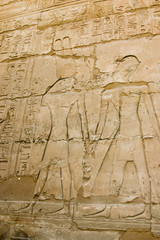Hiéroglyphe du temple de karnak